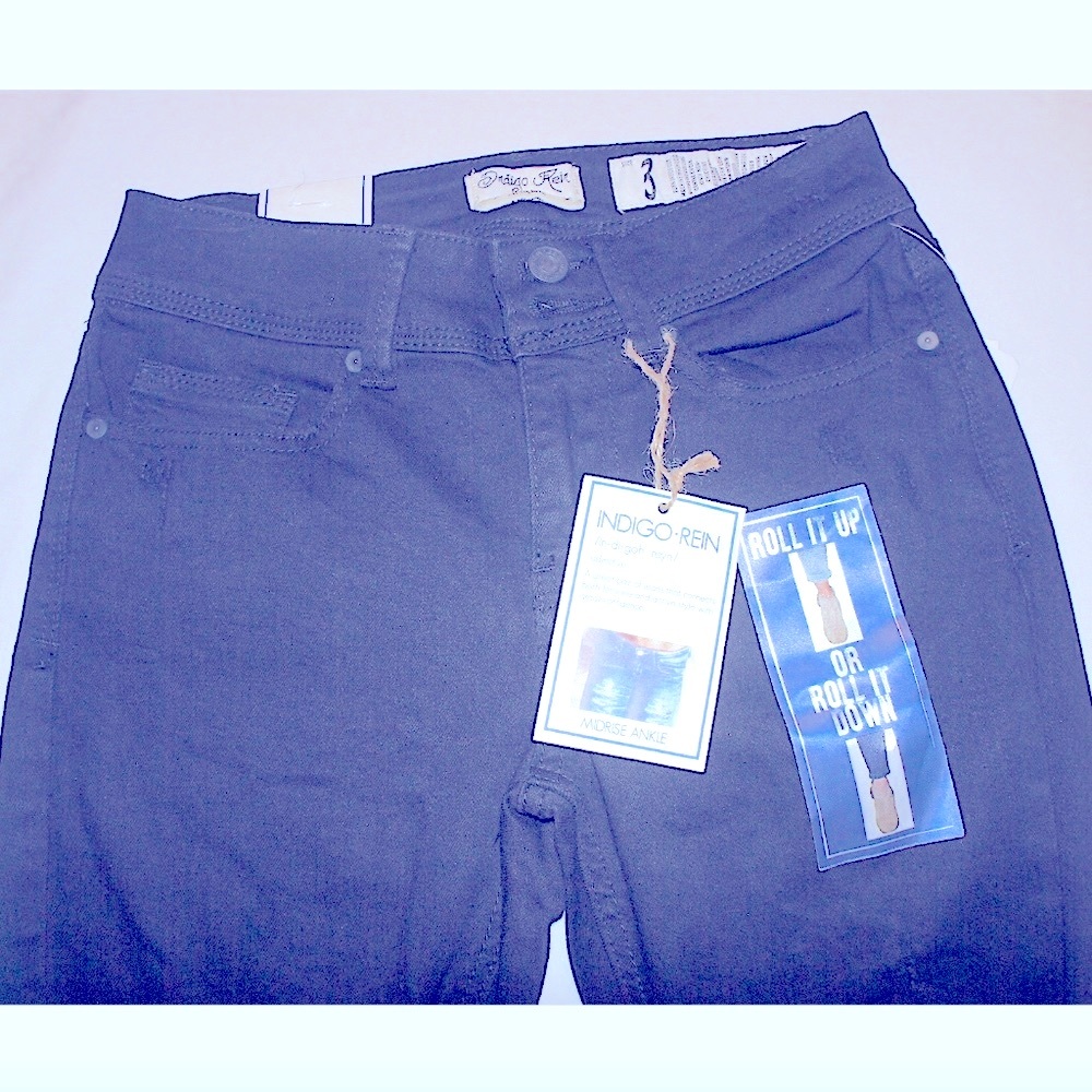 $7 sale Indigo Rein MID-RISE jeans size 3 - Picture 7 of 11